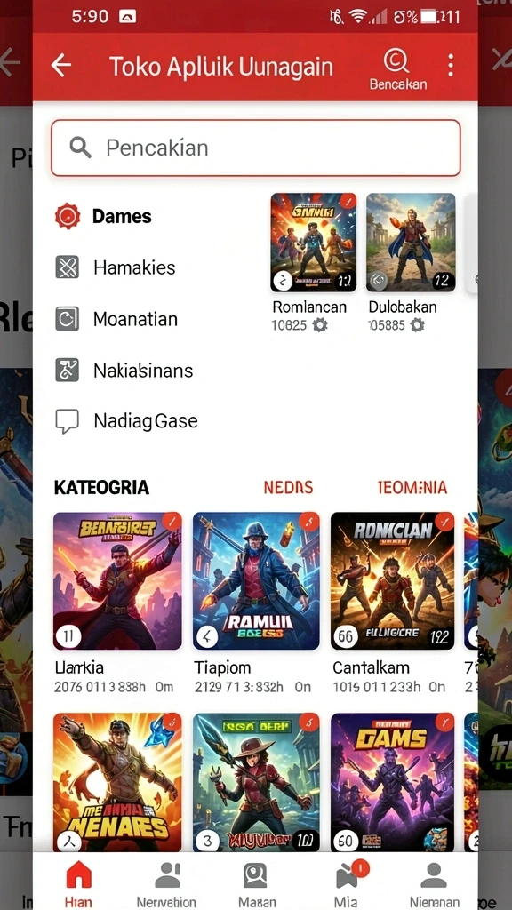 Beragam pilihan mode permainan yang seru.