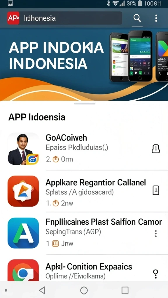 Tampilan awal yang menarik dan mudah dinavigasi.