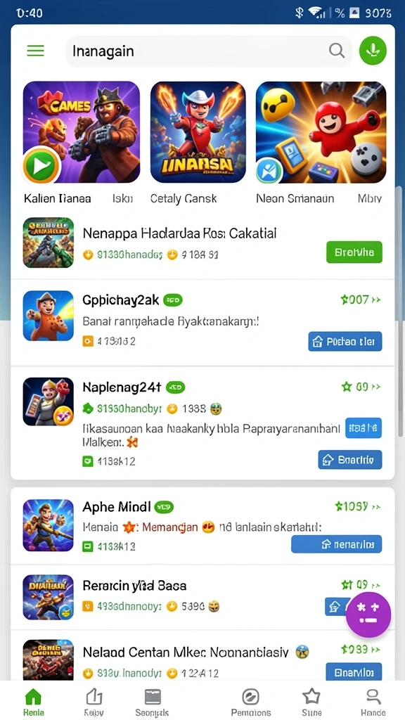 Tangkapan layar menunjukkan gameplay seru di level awal.