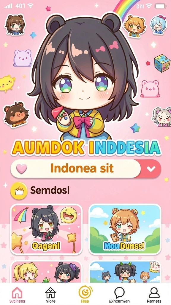 Tampilan awal permainan yang menawan.
