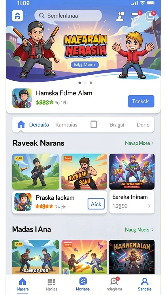 Tampilan awal API288 yang menarik dan user-friendly.