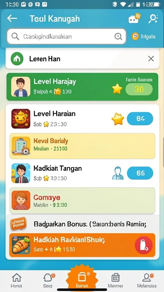 Bonus harian yang menarik untuk pemain.