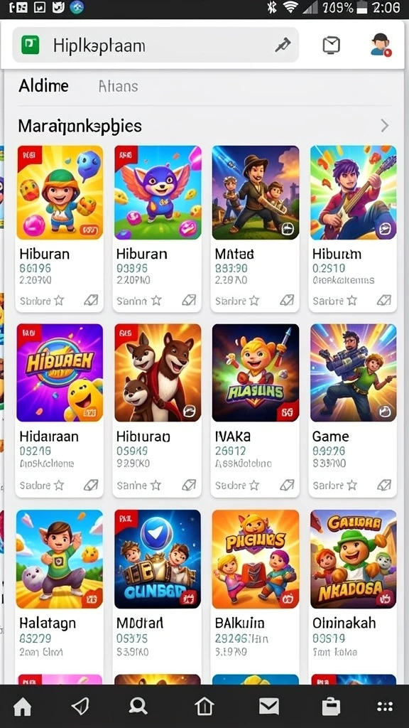 Screenshot tampilan awal permainan HANABI88 yang menarik.