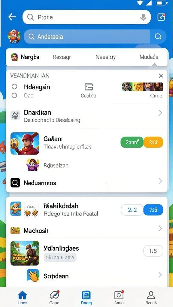 Screenshot menunjukkan pemandangan indah dari level baru.