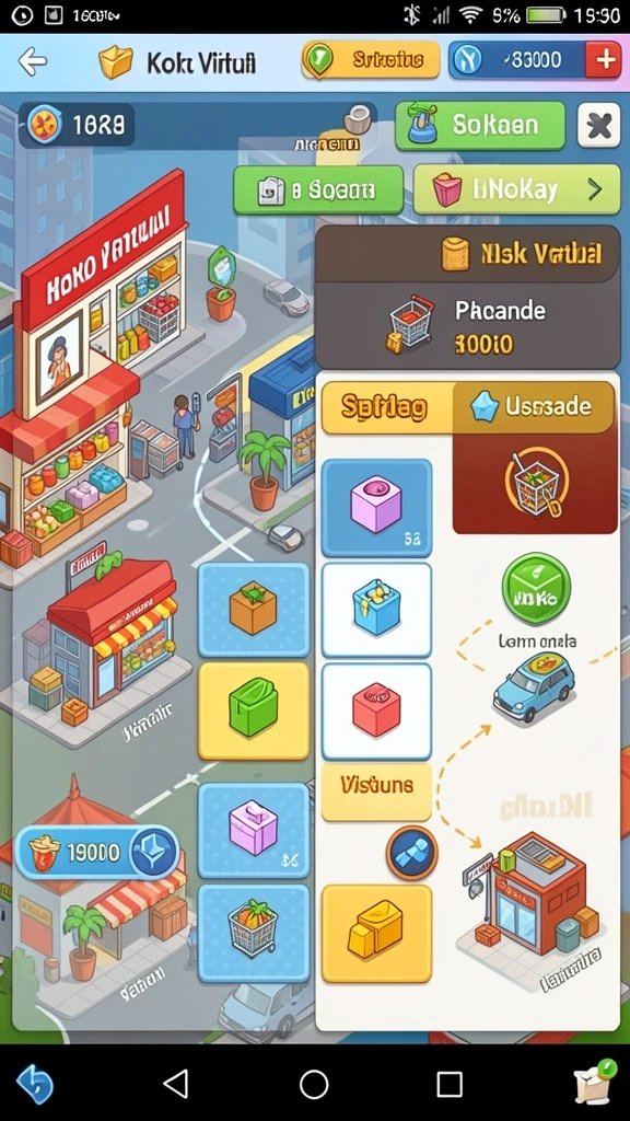 Menu kustomisasi karakter yang lengkap dan user-friendly.