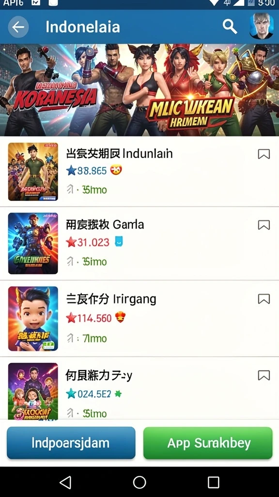 Sistem leveling yang memotivasi pemain.