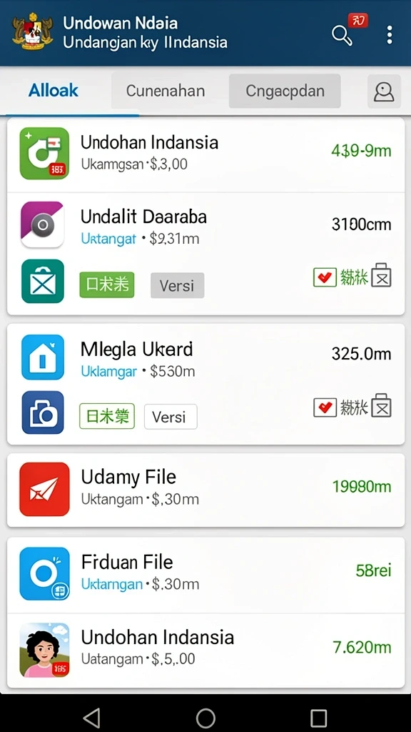 Tangkapan layar kedua menunjukkan tampilan menu dengan fitur baru.