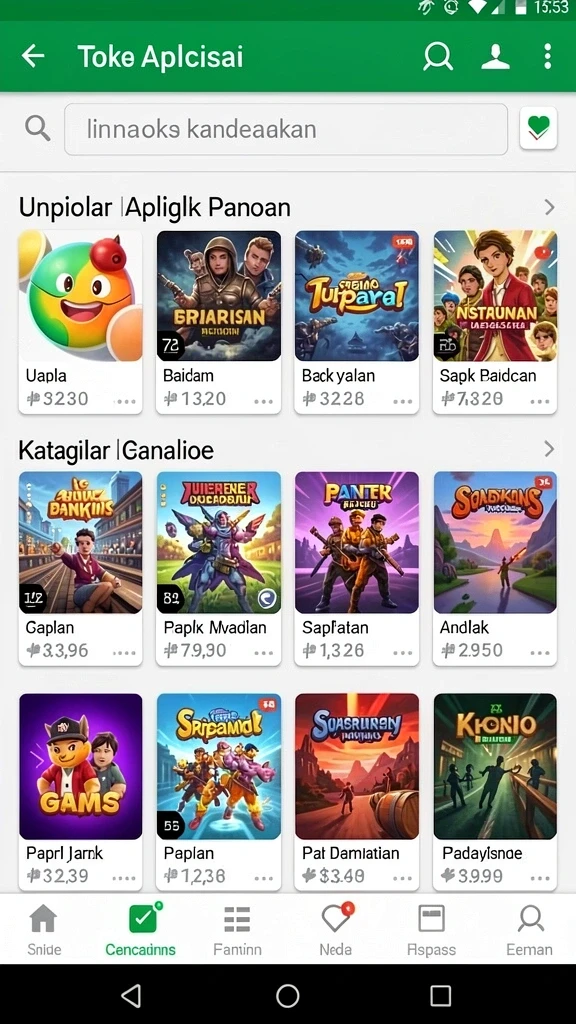 Screenshot dari salah satu fitur game interaktif JKTOK.