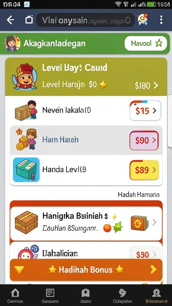 Tampilan karakter utama dalam aksi petualangan.