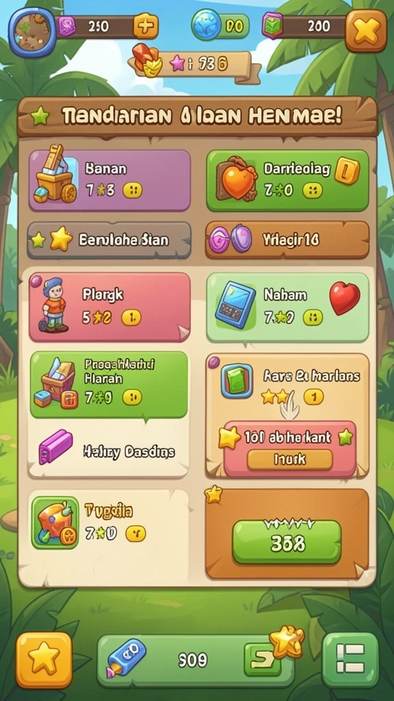 Screenshot memperlihatkan berbagai tema permainan slot yang tersedia.