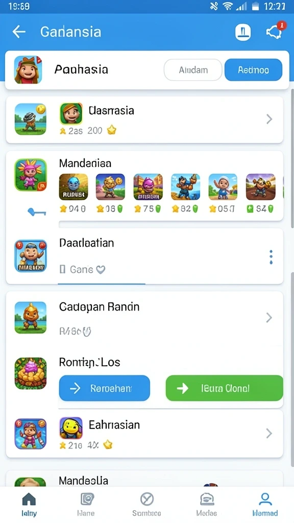 Pengalaman sosial yang interaktif dengan pemain lain.