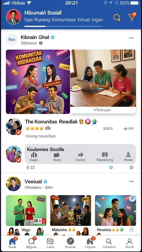 Tampilan antarmuka yang modern dan menarik.