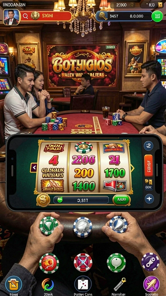 Screenshot menampilkan berbagai pilihan permainan yang tersedia.