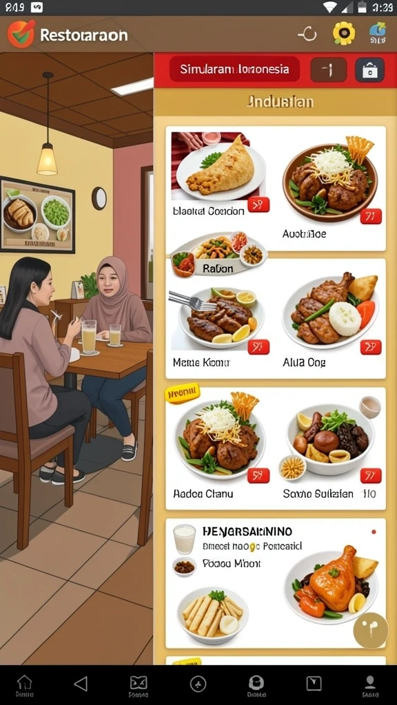 Tampilan antarmuka yang user-friendly dan mudah dinavigasi.