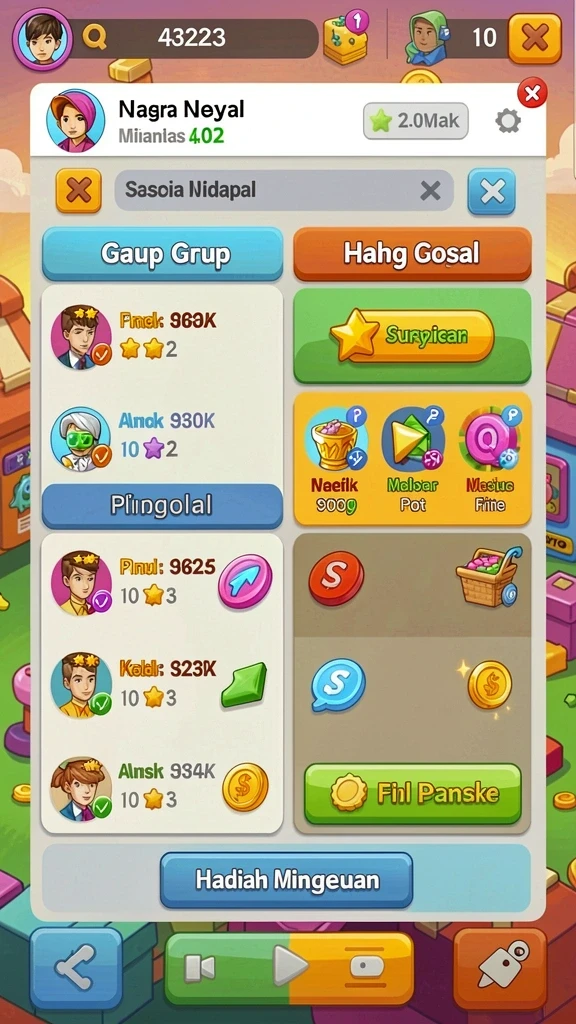 Tampilan utama game SURGAVIP yang menarik.