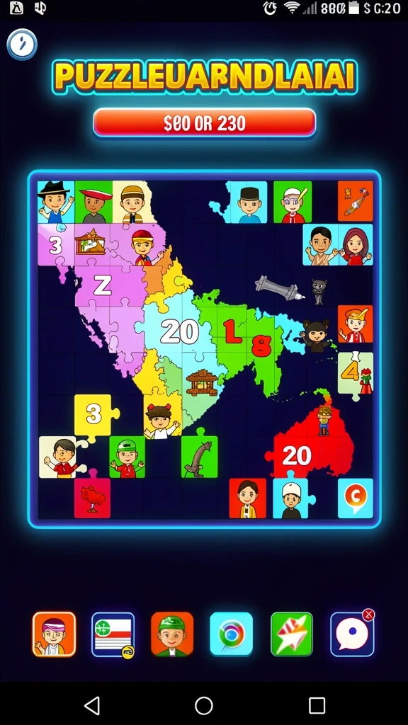 Karakter-karakter unik yang dapat Anda pilih.